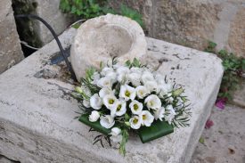 סידור פרחים מליזיאנטוס לאירועים