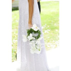 bridal bouquet from orchid flowers