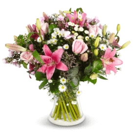 pink : זר בצבעים ורודים מהמם