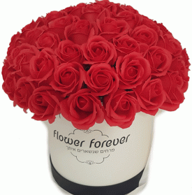 סידור ורדים מפרחי סבון - שדה פרחים משלוחי פרחים